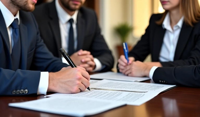 Legal document signing process